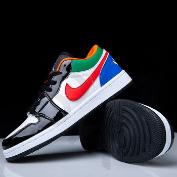 低帮倒钩板鞋男女情侣鞋韩版潮流篮球鞋休闲学生鞋运动鞋ajaj低帮彩色