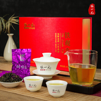 张一元乌龙茶安溪铁观音浓香型特级240g国潮礼盒 茶叶送礼赠佳选