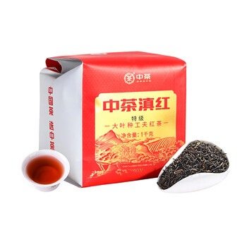 中茶滇红红茶特级滇红茶叶云南滇红茶凤庆滇红茶大叶种工夫红茶叶1kg