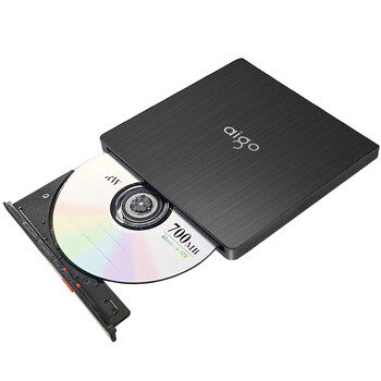 爱国者（aigo）8倍速 USB外置光驱 DVD外置刻录机 移动光驱 外接光驱 笔记本电脑便携光驱外置读刻一体黑色 G200