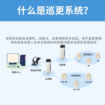 正钻 Z-6200C巡更棒保安巡逻打点器巡检仪物业小区电子巡更系统 简单耐用