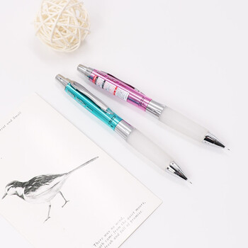 三菱（uni）摇摇出芯自动铅软胶笔握学生活动铅笔M5-618GG 0.5mm 蓝胶黑杆