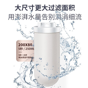 易开得净水器 C1 矽藻瓷复合滤芯 滤芯可清洗 一根可用3-5年