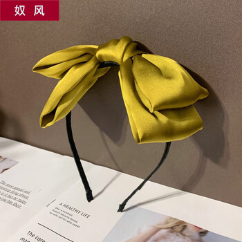 奴风 韩国超大蝴蝶结发箍纯色发饰红色发卡子头饰少女超大网红ins头箍