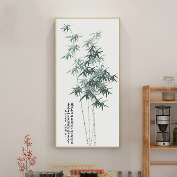 中国古美術・純手描き三尺画芯竹子図・水墨画・鄭板橋印款・書道・肉筆・带水印・宣紙 郑板桥竹子水墨画排行- 京东