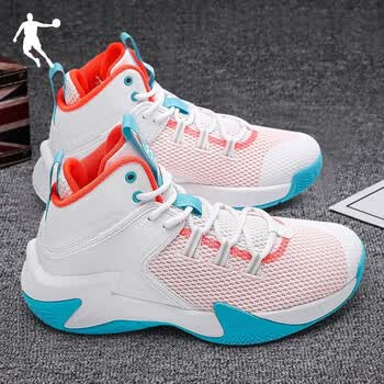 乔丹篮球鞋男鞋2021冬季新款高帮透气鞋子男防滑减震实战球鞋运动 110