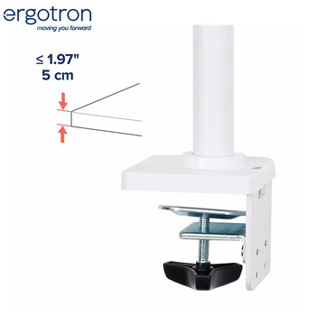 爱格升（Ergotron）NX显示器支架电脑支架桌面升降显示器支架臂免打孔34英寸显示器增高架45-669-216白色