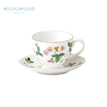 WEDGWOOD威基伍德 野草莓系列骨瓷茶杯碟套装