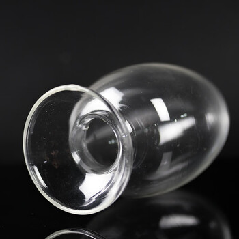 海斯迪克 种子瓶 加厚玻璃锥形种子瓶 带塞子 鸡心瓶带塞 展示瓶 250mL1个（2个起售）