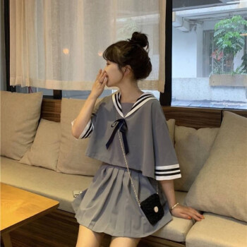 唐篇夏季日系校服jk水手服女學生韓版制服海軍風短款小清新女短裙上衣