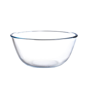 大号耐热玻璃碗家用透明汤碗泡面水果沙拉碗微波炉和面打蛋盆1600ml碗