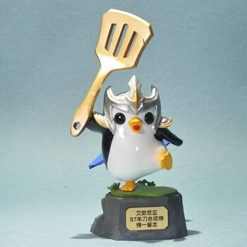 澳颜莱金铲铲lol云顶之弈金铲铲之战模型生日礼物 企鹅雕像金铲c 礼盒