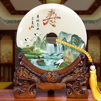 寿桃松鹤延年 祝寿礼品送父母长辈领导老人生日礼物做寿纪念品八十岁