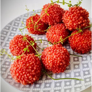 脆花粒荔枝虾球红尘妃子笑脆花颗粒红色油炸网红菜 200g*1袋