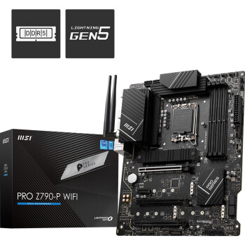 微星（MSI）PRO Z790-P WIFI DDR5电脑主板 支持CPU 14900K/14700KF/13700KF (Intel Z790/LGA 1700)