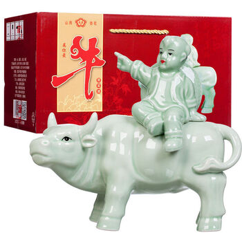 五折  杏花村牧童骑牛酒白酒53度原浆酒杏花村产地礼盒装酒水整箱