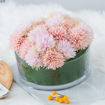 假花仿真花客厅装饰盆栽摆件室内餐桌茶几摆设盆中景观花艺乒乓菊