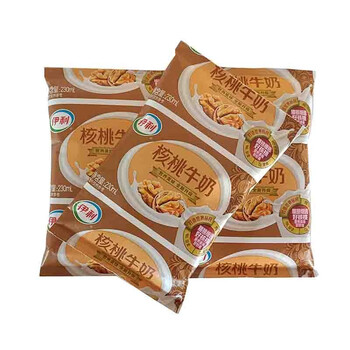 伊利核桃牛奶230ml*16袋/10袋无菌枕核桃牛奶营养早餐奶可加热 伊利