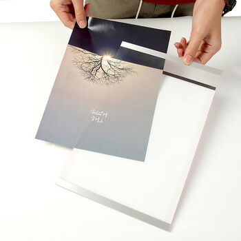 天章办公(TANGO)磁性展示贴A4磁力贴 营业执照保护套 公告栏教室 营业执照正本框 磁性框通知展示栏荣誉墙