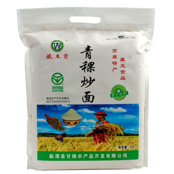 好物高原青稞炒面麦熟青稞糌粑粉青稞面粉粗粮面 青稞炒面5斤家庭装