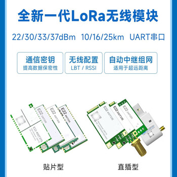 晶思达（E22-900T22S）lora无线模块串口收发自动组网低功耗射频SX1262/SX1268