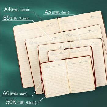 递乐 A6随身手账本/笔记本定制文具/记事本/会议记录本子商务办公用品136页 4314-A6黑色