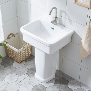 60公分盆 柱 不锈钢配套下水 60*49*80