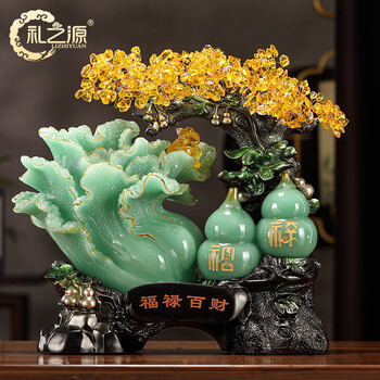 天然玉白菜如意置物商店事務室のレジにオープンの贈り物を飾る(台座を含む価格)Q 天然玉白菜如意置物商店事務室のレジにオープンの贈り物を飾る(