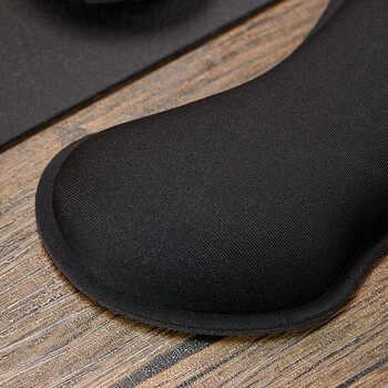 CAPERE(铠雷) 鼠标垫护腕 慢回弹手托手腕垫 电脑办公舒适腕垫手枕 黑色H231 160x85x23mm