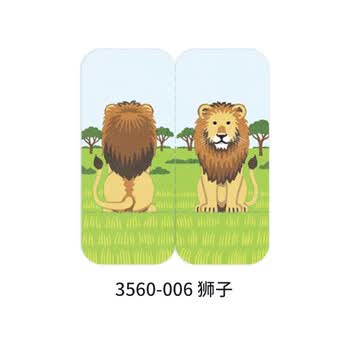 锦宫（KINGJIM）便签纸站立便签便利贴futamata fusen 3560-006狮子学生伴手礼