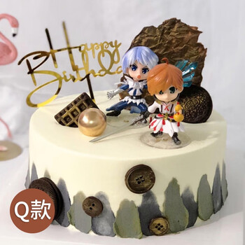 王者荣耀蛋糕男士游戏生日蛋糕创意定制孙悟空赵云上海广州深圳北京全国同城配送q 22英寸 图片价格品牌报价 京东