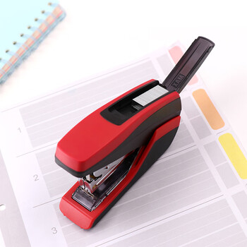 MAX美克司HD-55FL大号省力型订书机 商务办公办公财务耐用型订书器可订2~40页 适配NO.3/NO.35钉 红色