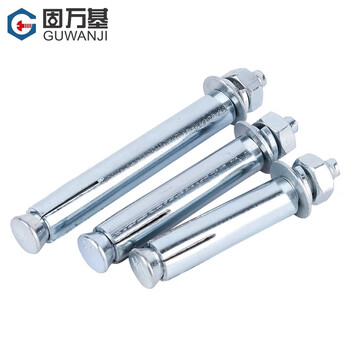 固万基（GUWANJI）套管膨胀锚栓 镀锌膨胀螺丝加长外膨胀螺栓拉爆螺丝钉膨胀管螺栓 M10x100[30个/包]