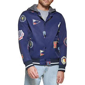 汤米希尔费格(tommy hilfiger)汤希尔米费格男装双面穿拼色字母印花