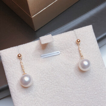 马思迷akoya珍珠耳钉海水金珍珠耳线女新款耳环耳饰耳坠潮气质真珍珠1