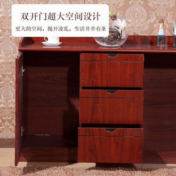 中伟（ZHONGWEI）茶水柜办公室矮柜储物柜茶叶柜置物柜沙发茶水边柜二门三抽