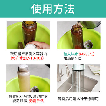 槿森泉洗茶渍茶垢清洁剂食品级茶壶具清洗剂咖啡机渍除垢剂去茶渍垢神器
