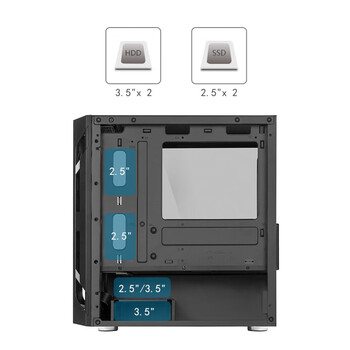 银昕（SilverStone）法拉H1M 黑色MATX办公机箱(支持240水冷/长显卡/标配12cm风扇/非侧透)