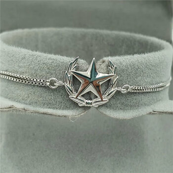 聆梦军恋手链军旅花领饰品礼物情侣手饰编织饰品陆海空武胸标兵哥军嫂