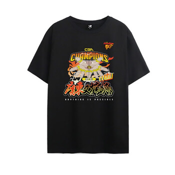 盈步 广东宏远t恤十一冠王易建联短袖夺冠东莞银行总决赛衣服篮球男