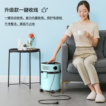 海尔（Haier）桶式吸尘器家用大吸力强力大功率吸尘机干湿两用除灰尘一键收线吸水机团购礼品HZ-T810A 