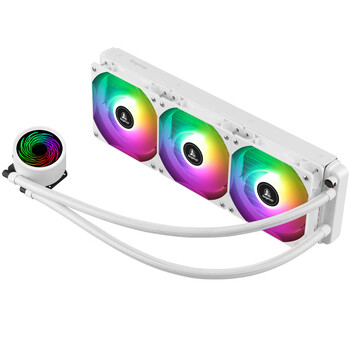 鑫谷（segotep）冰尊360ARGB一体式水冷CPU散热器 白色（300W解热功耗/HC12高性能温控风扇/支持AMD/Intel接口）