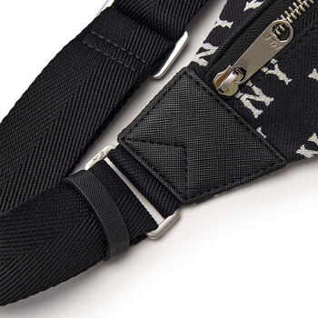 MLB包包男女老花斜挎包胸包运动腰包腋下包旅行包3AHSM014N-50BKS-F