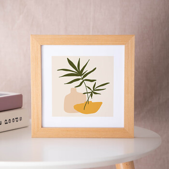 苋钧 木质正方形相框 挂墙装裱画框架 十字绣书法字画宣纸外框 照片框