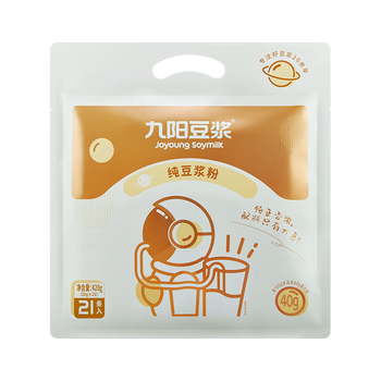 九阳豆浆无糖添加豆浆粉21条*20g纯豆浆粉高蛋白原味豆浆谷物早餐