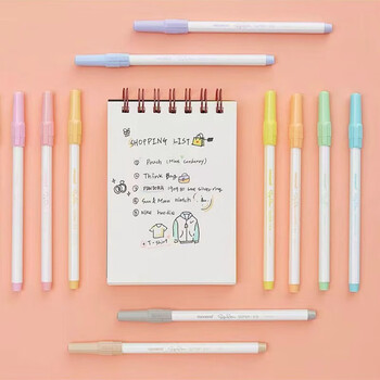 慕那美（monami）SuperPastel水性笔水彩笔勾线笔学生画画手账涂色0.7柔和系12色套装04045Z12水彩笔