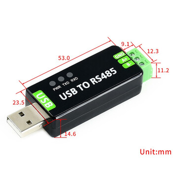 丢石头 USB转RS485串口模块 工业级串口通信转换器 双向传输