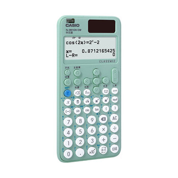 卡西欧（CASIO）fx-991CNCW科学函数计算器升级款大学生物理化学生物竞赛考试学习专用薄荷绿色（新老品随机发货）