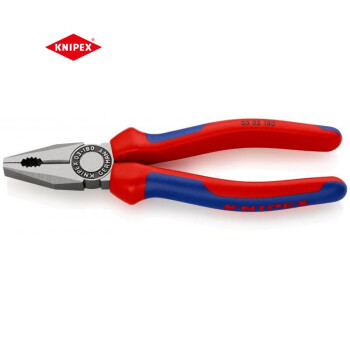 凯尼派克（KNIPEX）进口德国 凯尼派克KNIPEX 03系列 钢丝钳 老虎钳  钳子 03 02 180长度180双色手柄-抛光