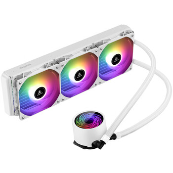 鑫谷（segotep）冰尊360ARGB一体式水冷CPU散热器 白色（300W解热功耗/HC12高性能温控风扇/支持AMD/Intel接口）